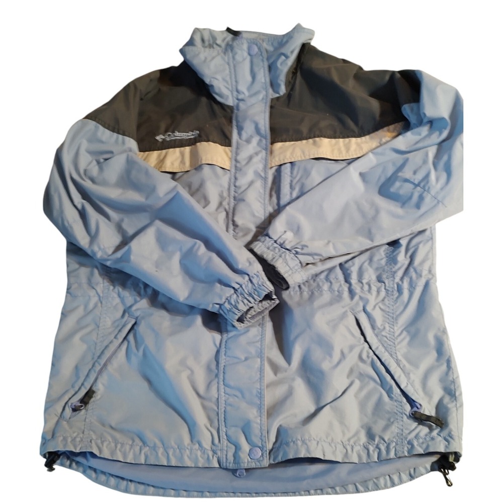 Columbia Sportswear Winter Jacket Coat Blue Full‎ Zip Womens Size Large Warm
